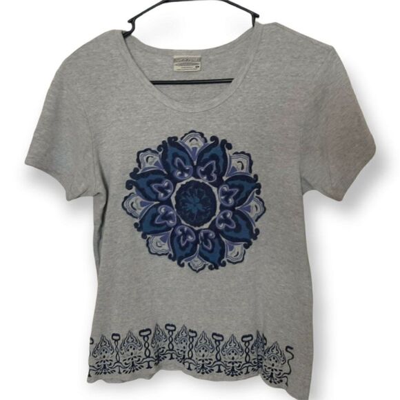 Z Cavaricci Vintage 90s Mandala Babydoll Tee sz L - Picture 1 of 7